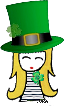 Keka Luka celebrando el St. Patrick's Day n.n